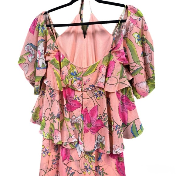 Gianni Bini Romantic Wedding Guest Ready Floral Blossom Maxi Airy Romper Size XS - Picture 7 of 12